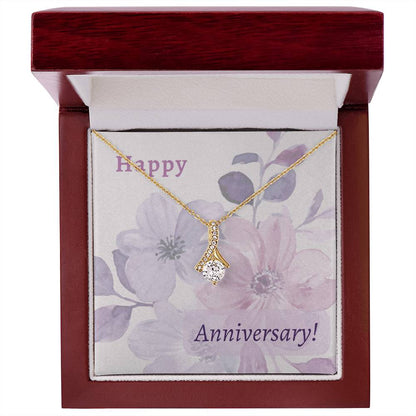 Anniversary Alluring Beauty Necklace Gift for Her Floral Design