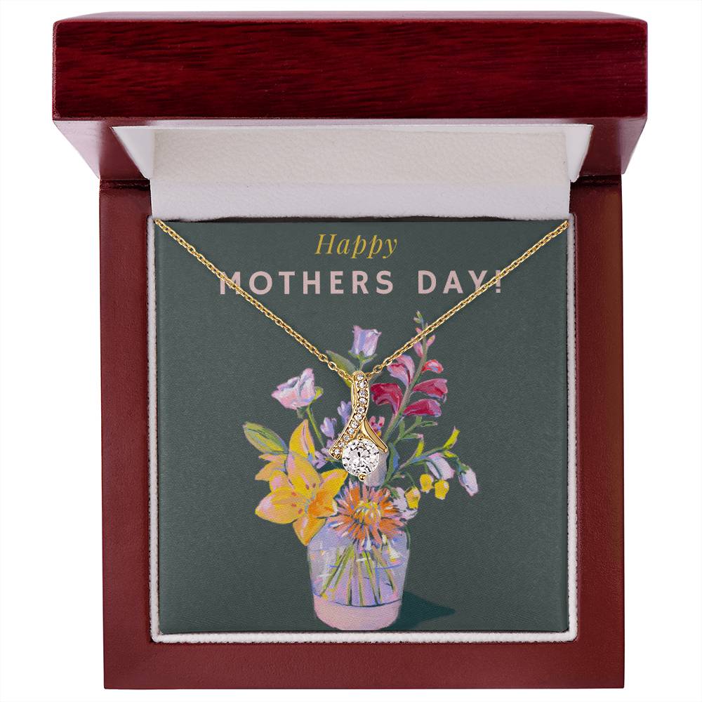 Mother's Day Alluring Beauty Necklace Gift for Her Floral Design Perfect for Wife Mother Aunt Grandmother Sister Friend