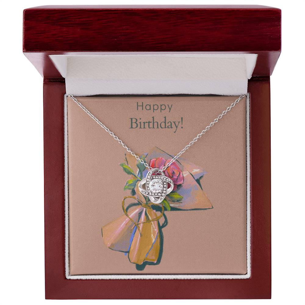 Birthday Gift for Her Enduring Love Knot Necklace